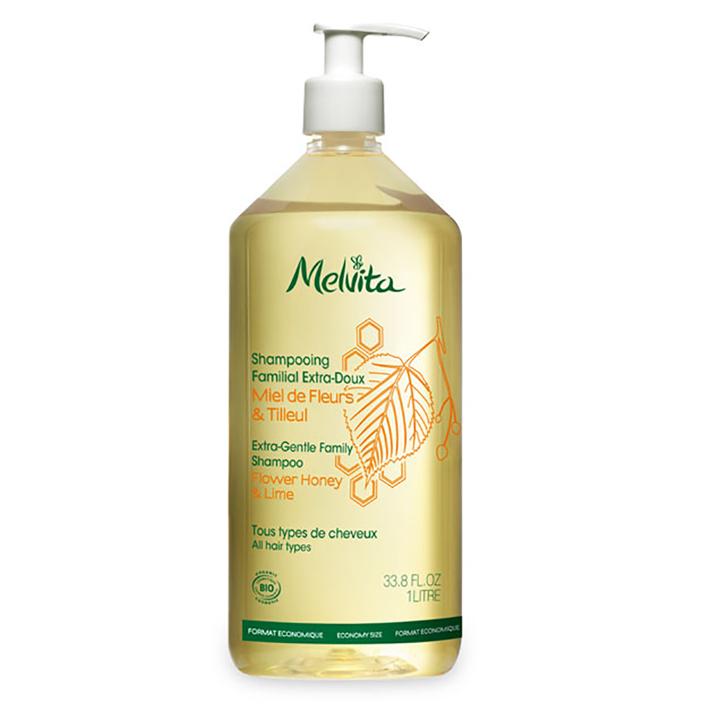 Melvita Champu Familiar Extrasuave Miel De Flores Y Tilo 1l