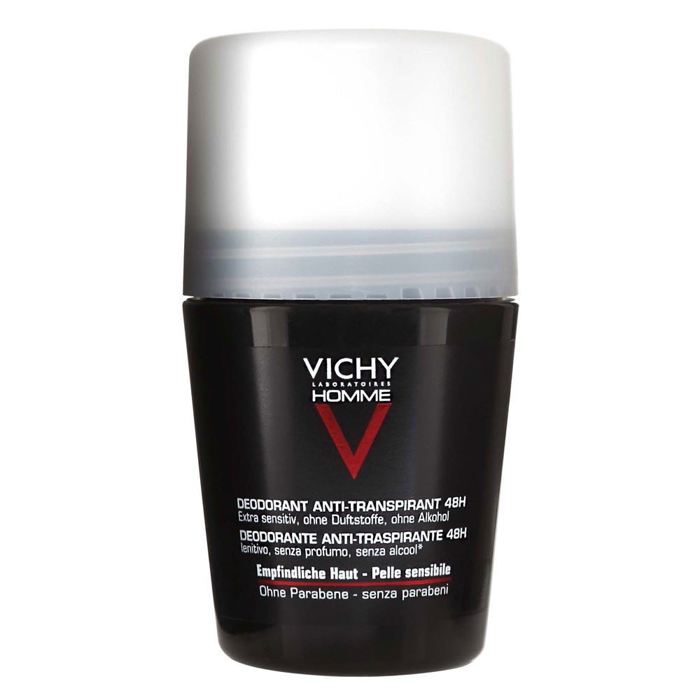 Vichy Hombre Desodorante Roll-on Antitranspirante 48h Pieles Sensibles 50 ml