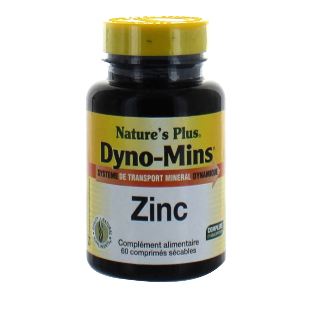 Nature'S Plus Dyno-mins Zinc 60 Comprimidos 30 mg