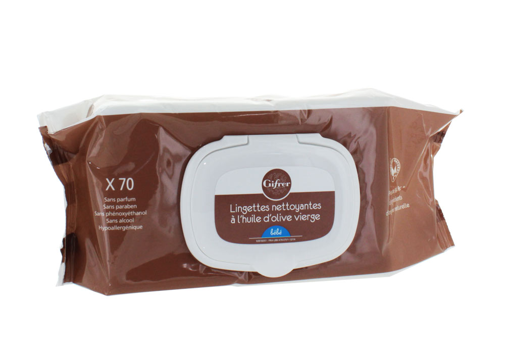 Gifrer Toallitas Limpiadoras Bebe Con Aceite De Oliva X70