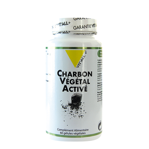 Vit'All+ Carbón vegetal activo 400 mg 60 cápsulas