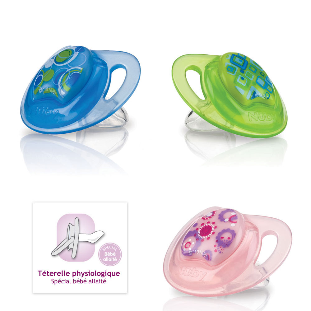 Nuby Chupete Ortodontico De Silicona Coleccion Prism 18 Meses+