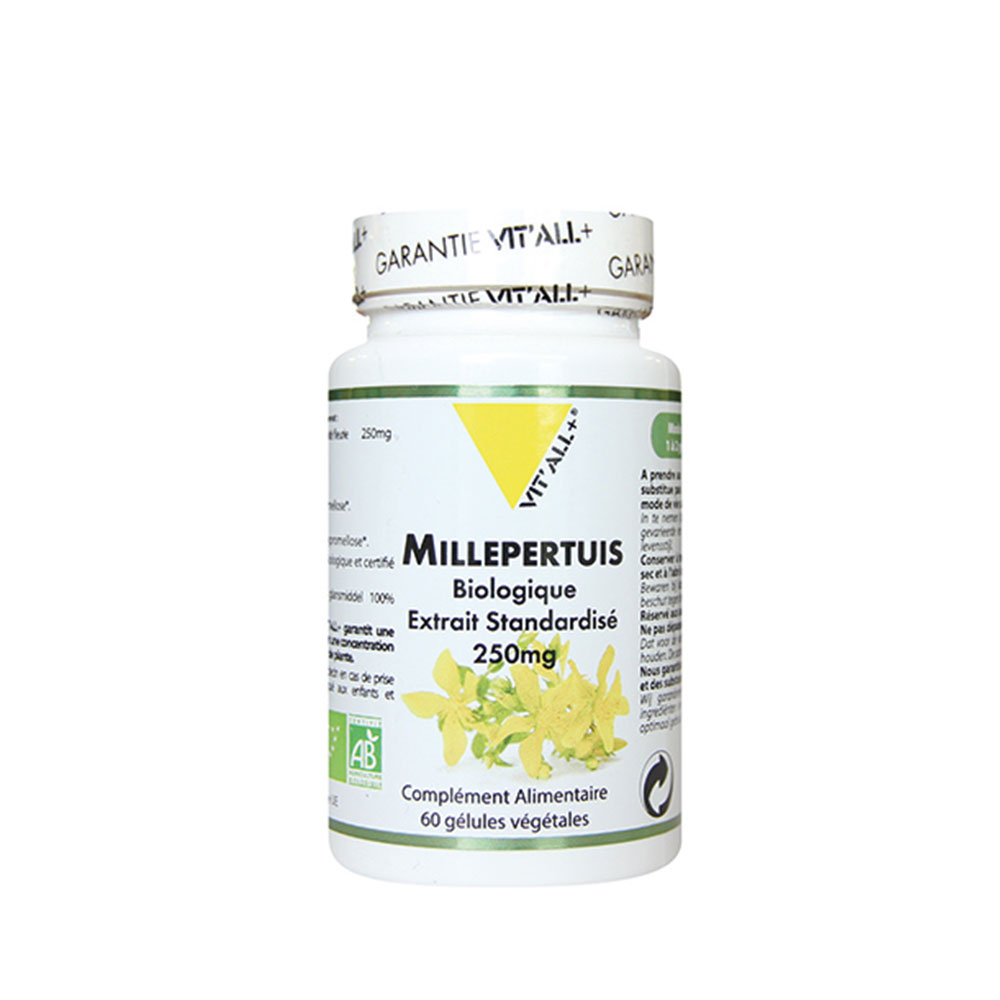 Vit'All+ Hierba de San Juan Extracto Ecológico Estandarizado 250mg 60 cápsulas