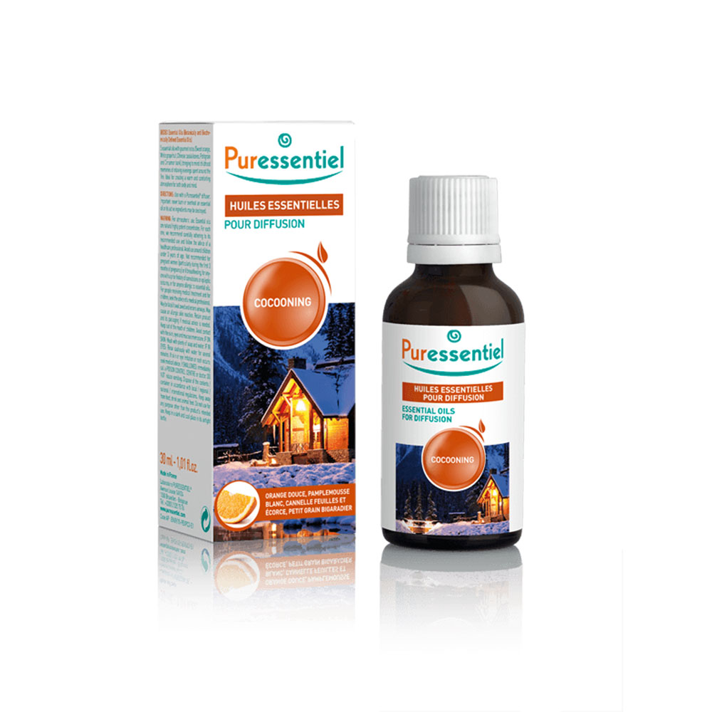 Puressentiel Difusión Difusión Cocooning Con 5 Aceites Esenciales 30 ml