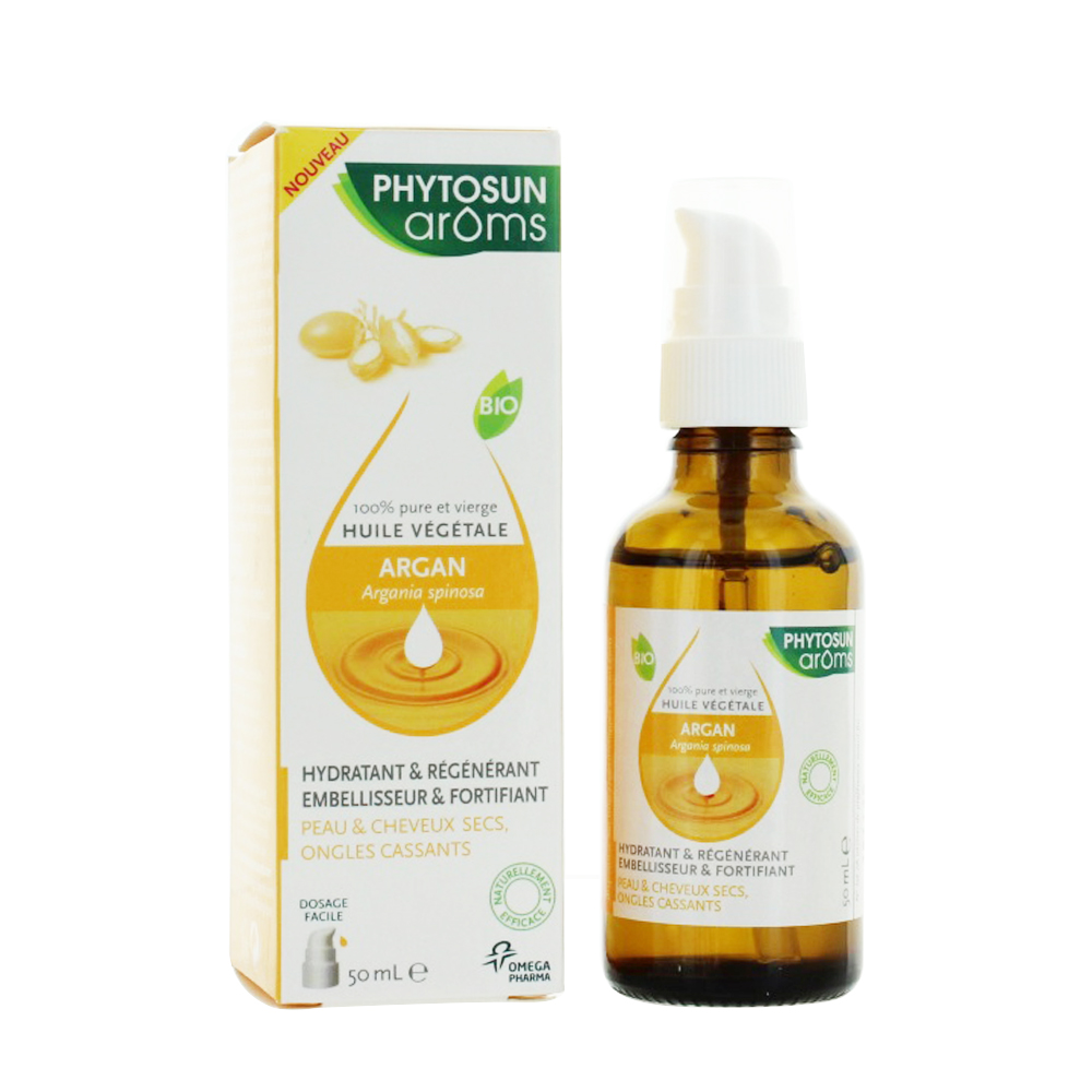 Phytosun Aroms Aceite de Argán bio para piel y cabello secos 50 ml