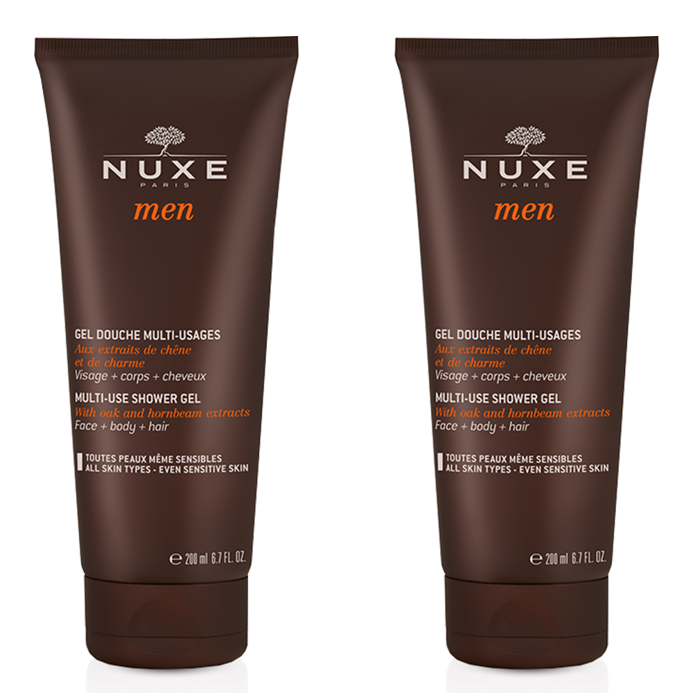 Nuxe Men [BOOST]³ Gel ducha cuerpo y cabello 2x200ml