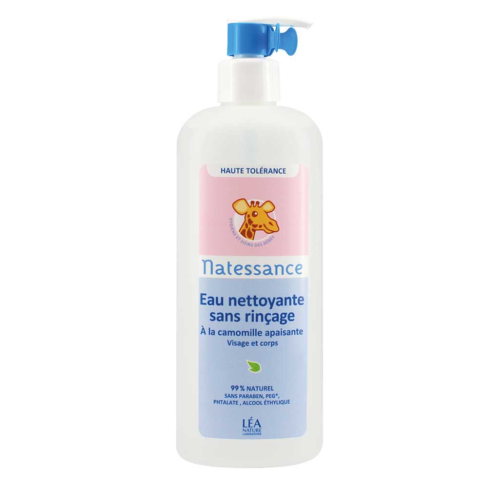Natessance Agua limpiadora sin aclarado rostro y cuerpo 500 ml