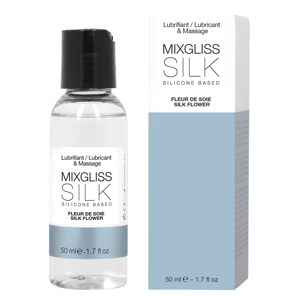 Mixgliss Lubricante y masaje a base de silicona Silk Flower 50ml