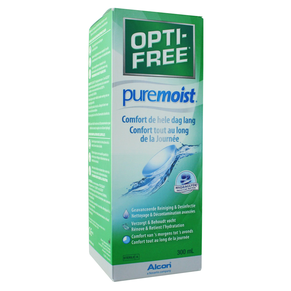 Alcon Opti-Free Pure Moist solución multifunción de descontaminación para lentes de contacto 300 ml