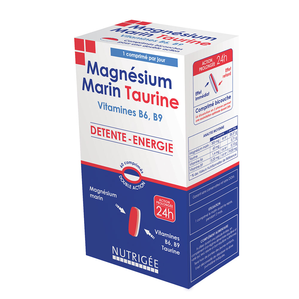 Nutrigée Magnesio marino con taurina 60 comprimidos