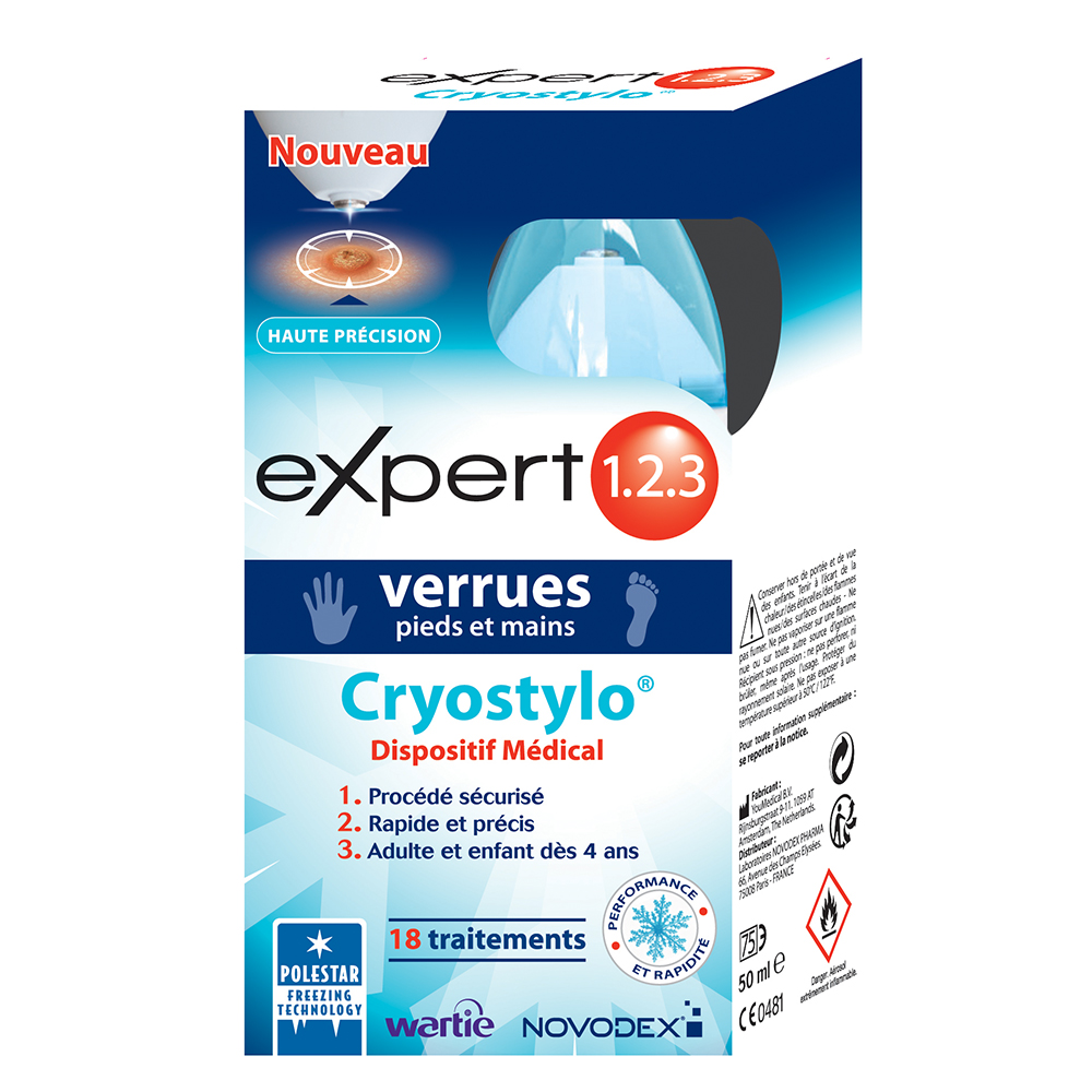 Novodex Expert 1.2.3 Criostilo para verrugas 50 ml
