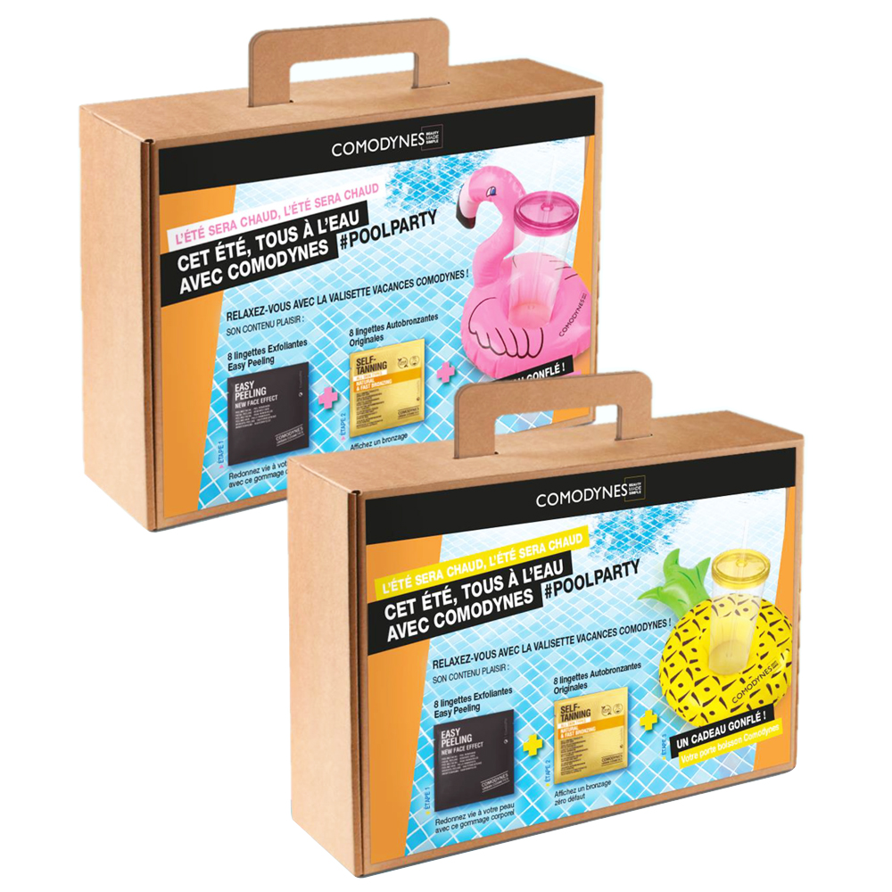 Comodynes Holiday Set Toallitas Exfoliantes y Autobronceadoras + Boya