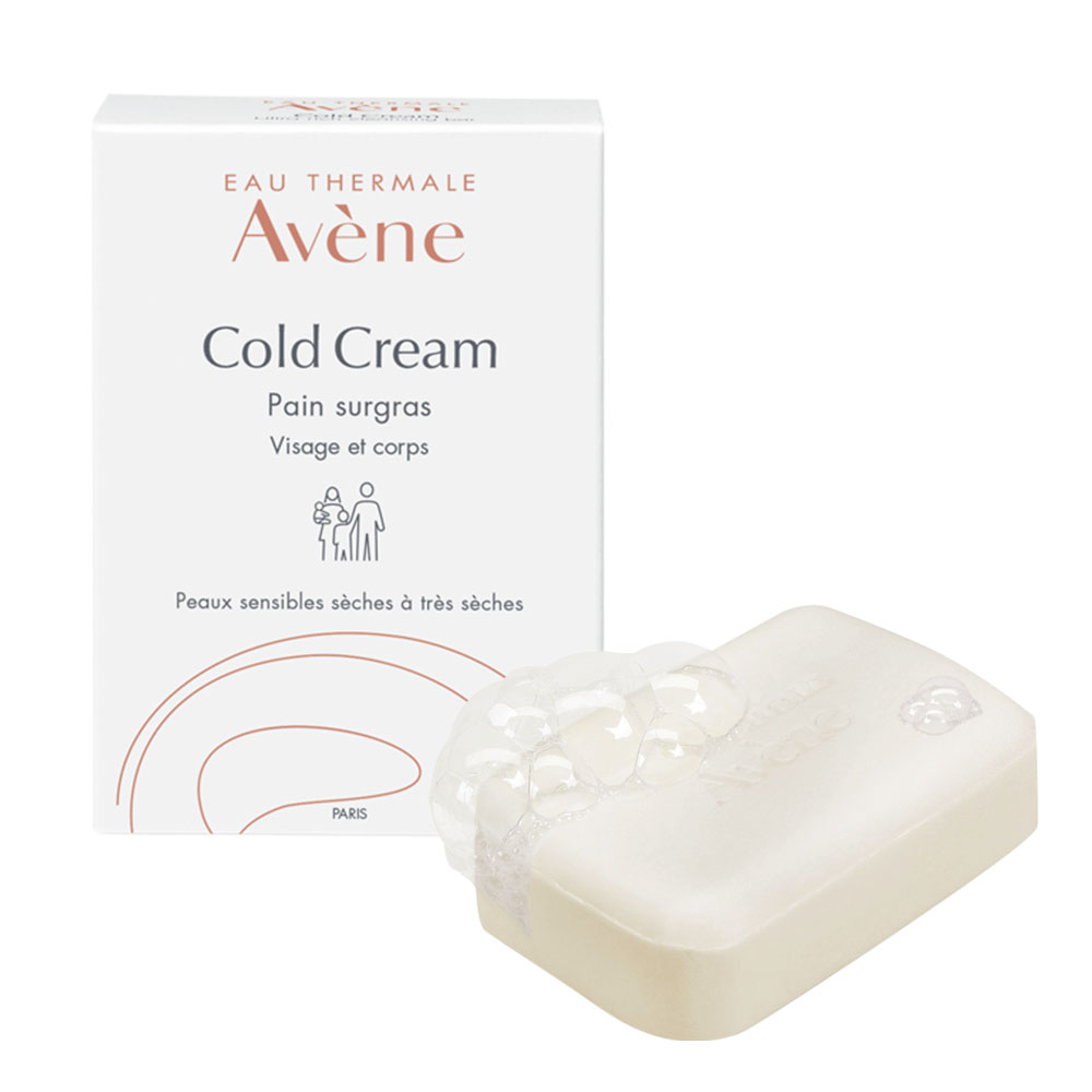 Avène Cold Cream Barra Limpiadora Rostro Y Cuerpo Pieles Sensibles Secas 100g