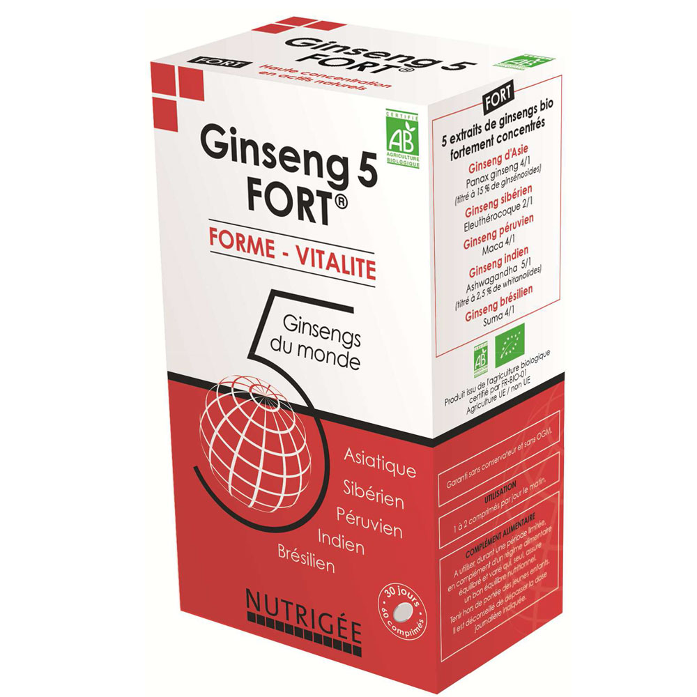Nutrigée Ginseng 5 Fort 60 Comprimidos
