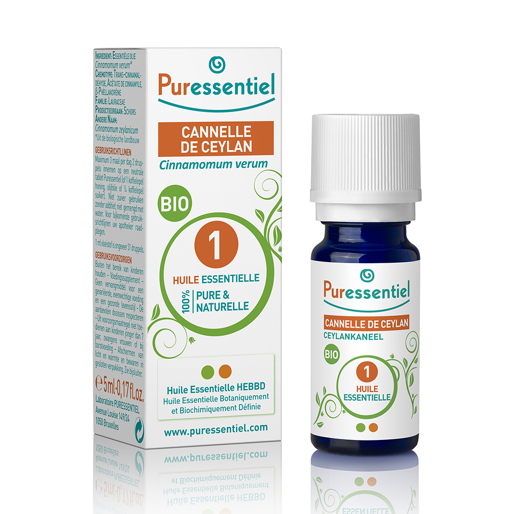 Puressentiel Aceites Esenciales Canela de Ceilán ecológica 5 mg