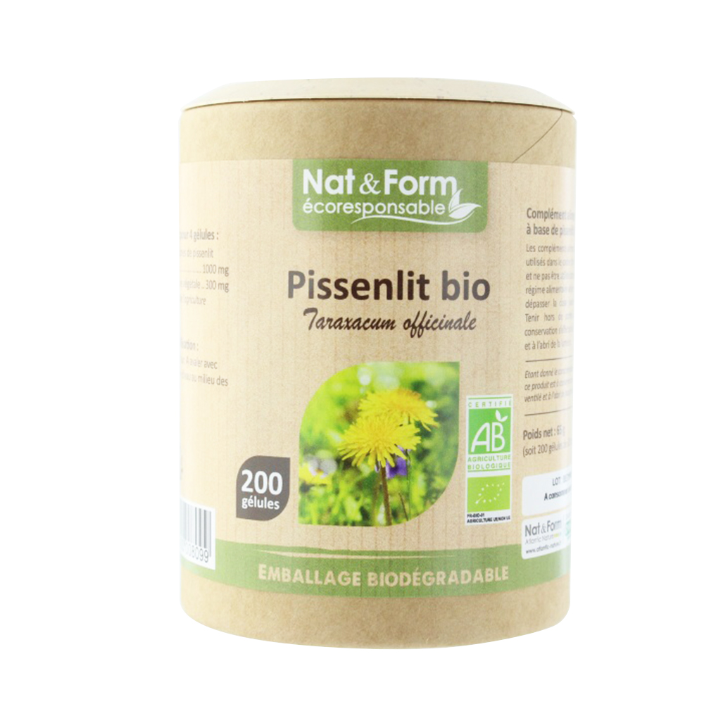Nat&Form DIENTE DE LEÓN ECOLÓGICO 200 cápsulas