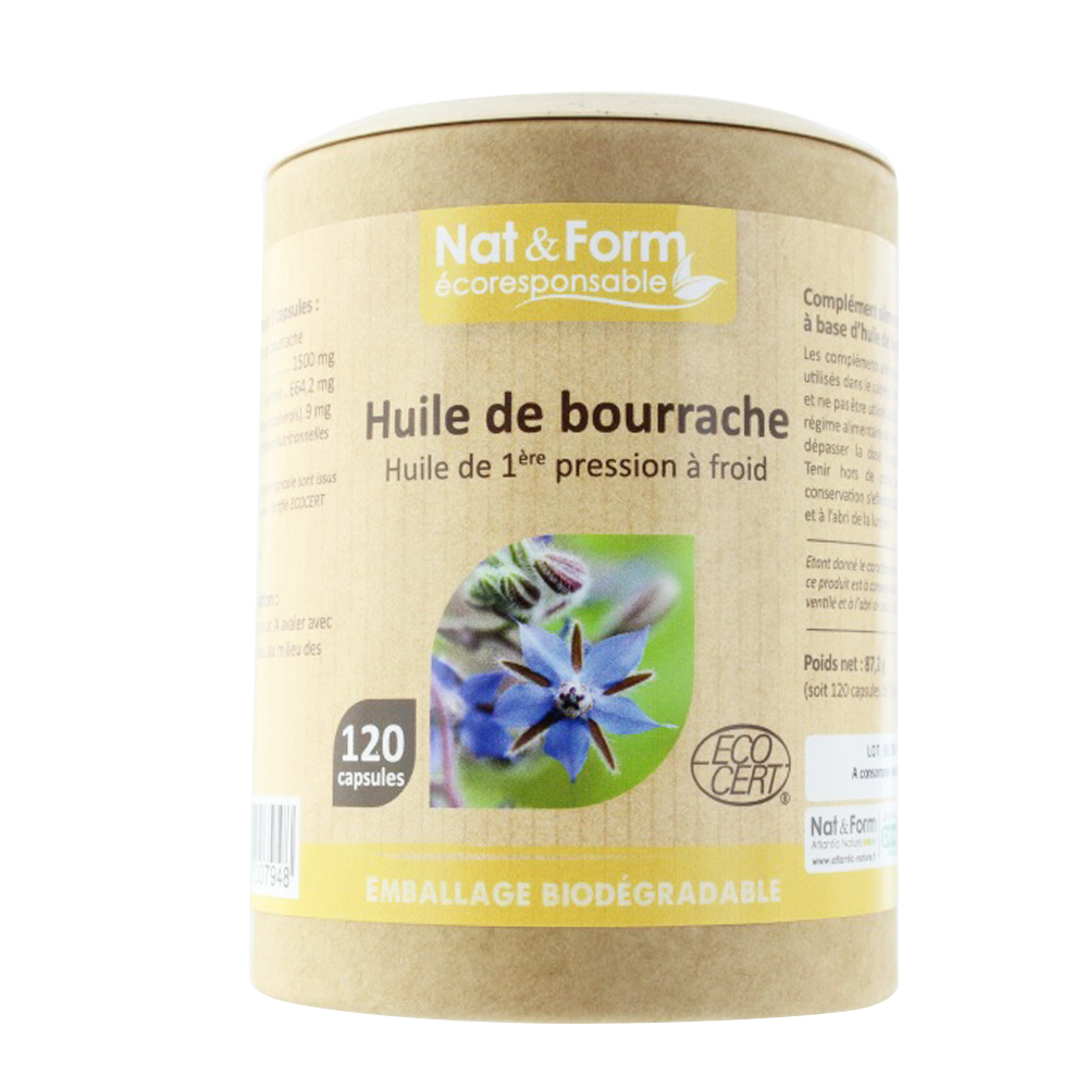 Nat&Form ACEITE DE BORRAJA 120 cápsulas