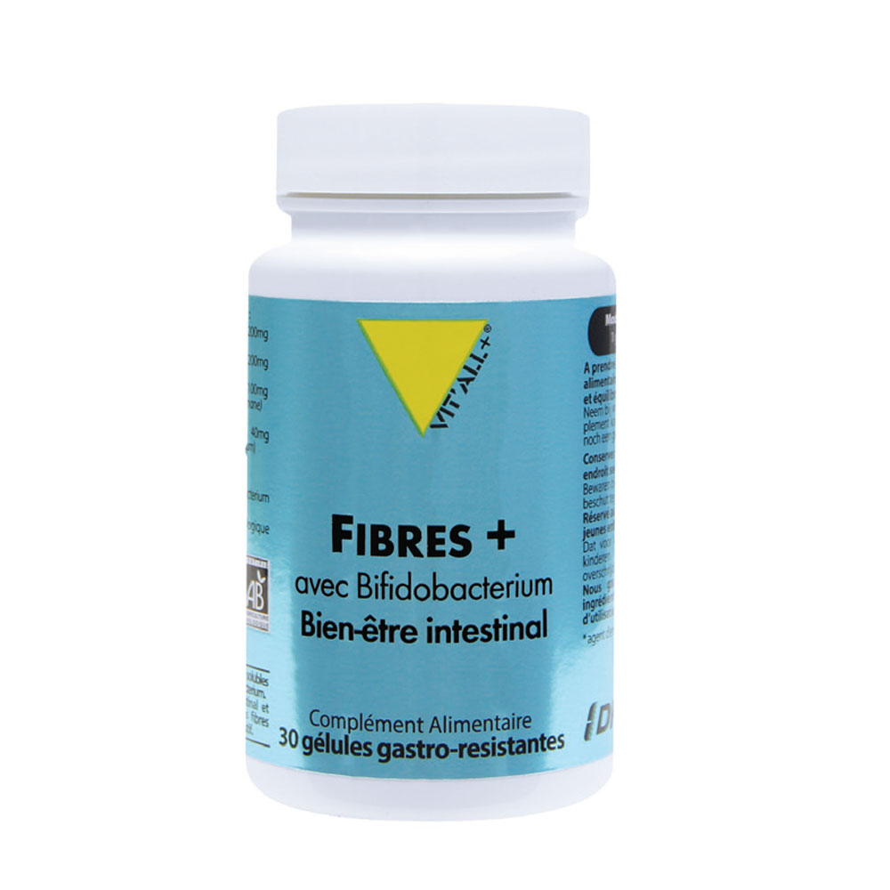 Vit'All+ Fibras+ con Bifidobacterium orgánico 30 Gélulas