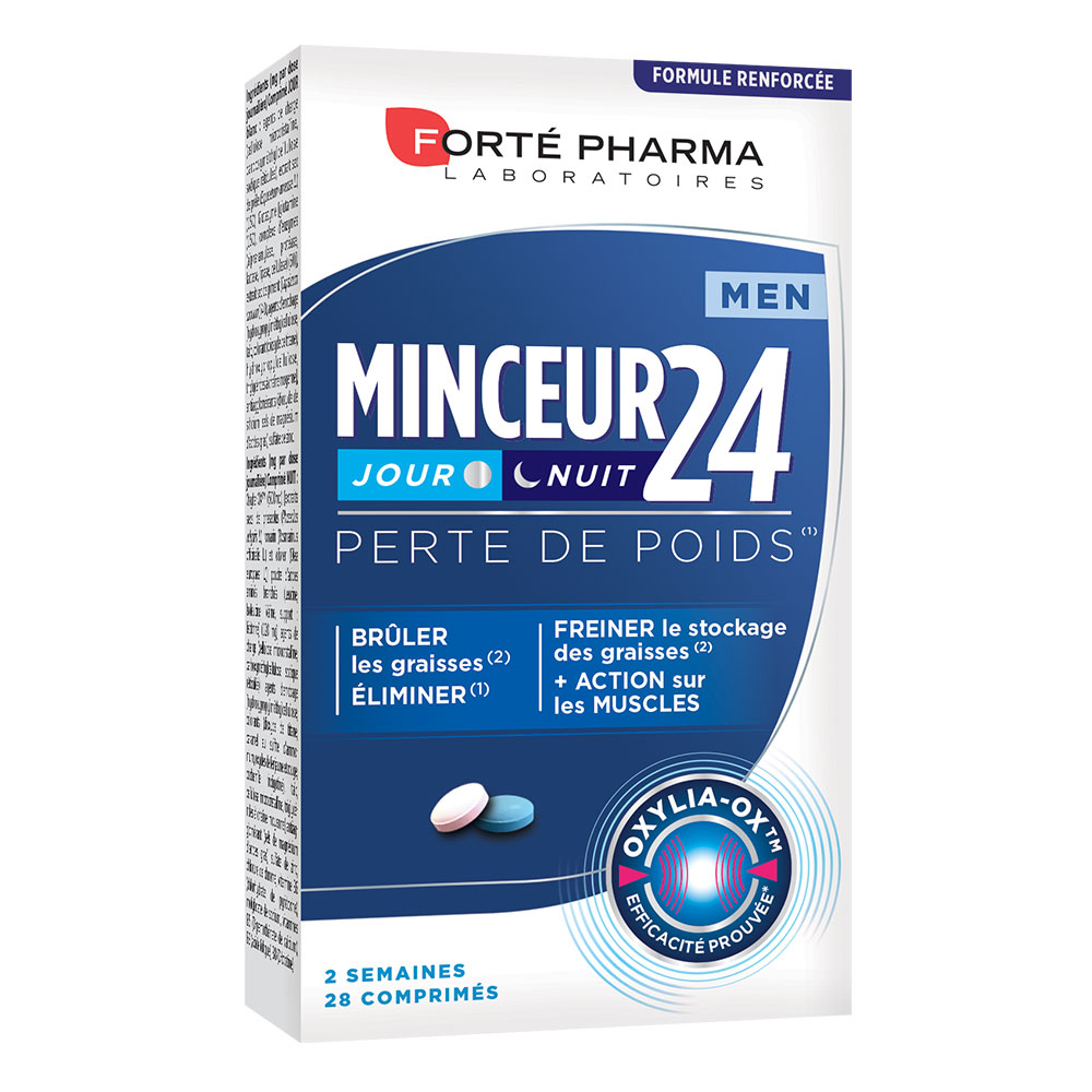 Forté Pharma Minceur 24 Hombre Adelgazar Dia/noche 28 Comprimidos 28 Comprimes