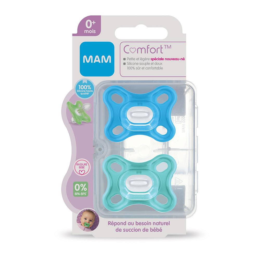 Mam Comfort Chupete simétrico Desde el nacimiento x2