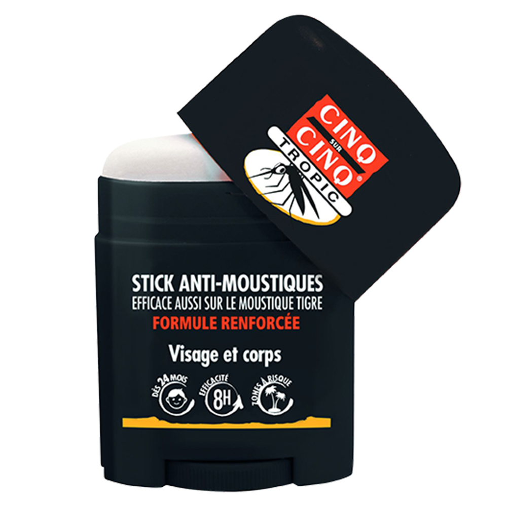 Cinq Sur Cinq Tropic Stick antimosquitos rostro cuerpo +24 meses 20ml