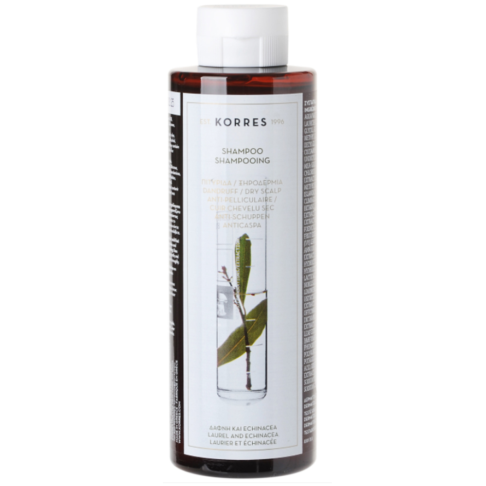 Korres Champú anticaspa y cuero cabelludo seco con laurel y equinácea 250ml