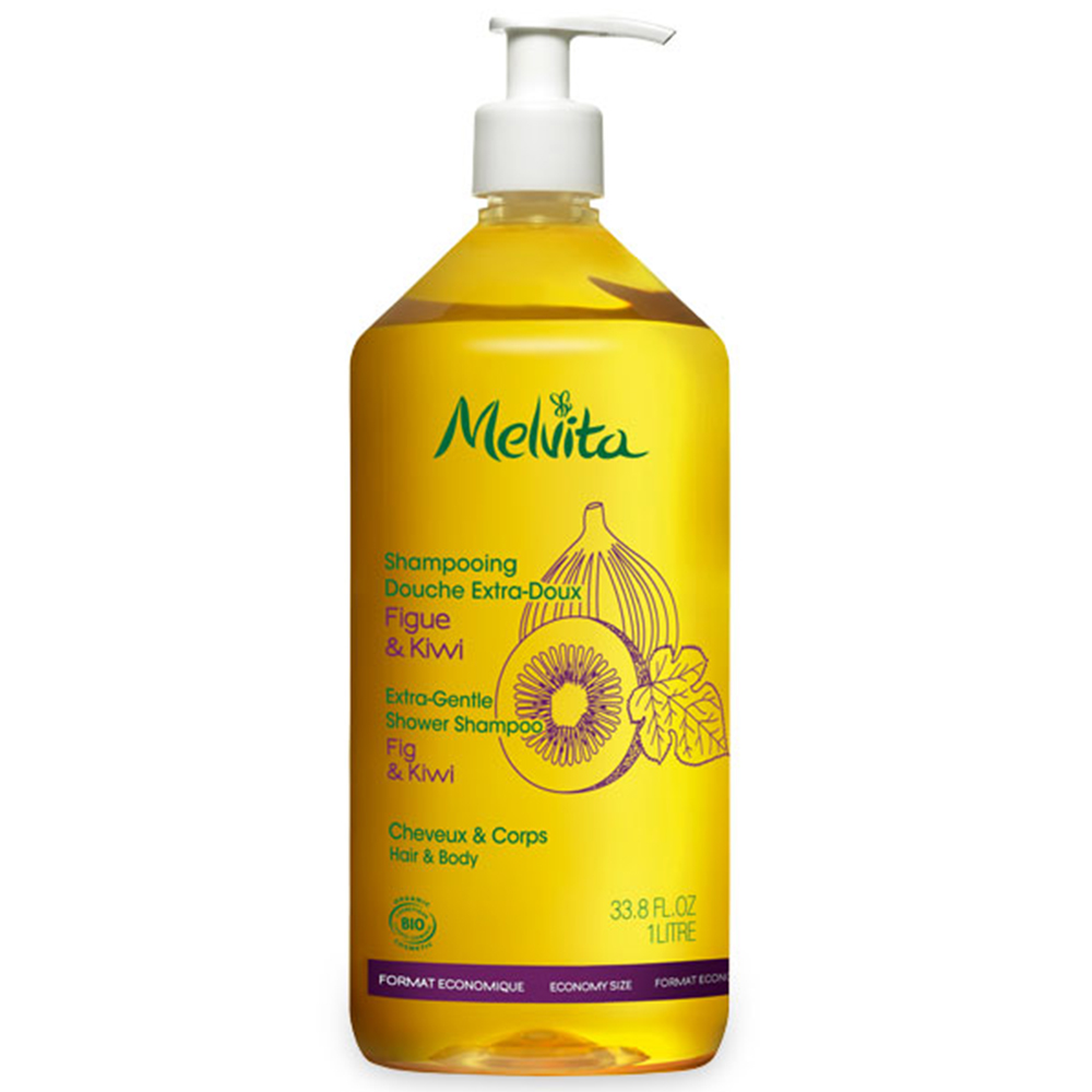 Melvita Champu Ducha Extrasuave Higo Y Kiwi Bio 1l