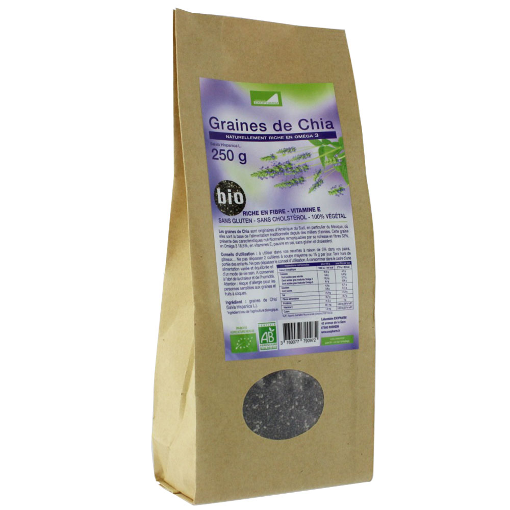 Exopharm Semillas de chía ecológicas 250g