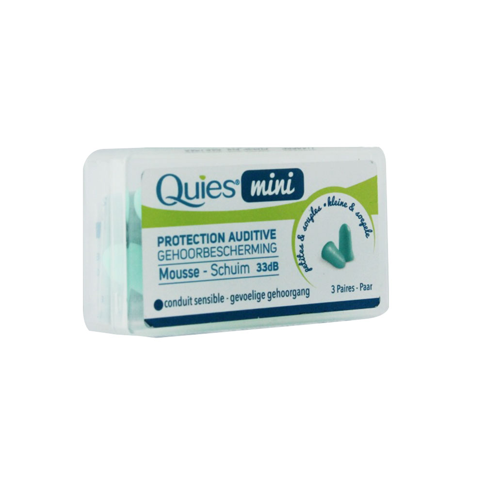 Quies Mini protectores auditivos de espuma 3 pares