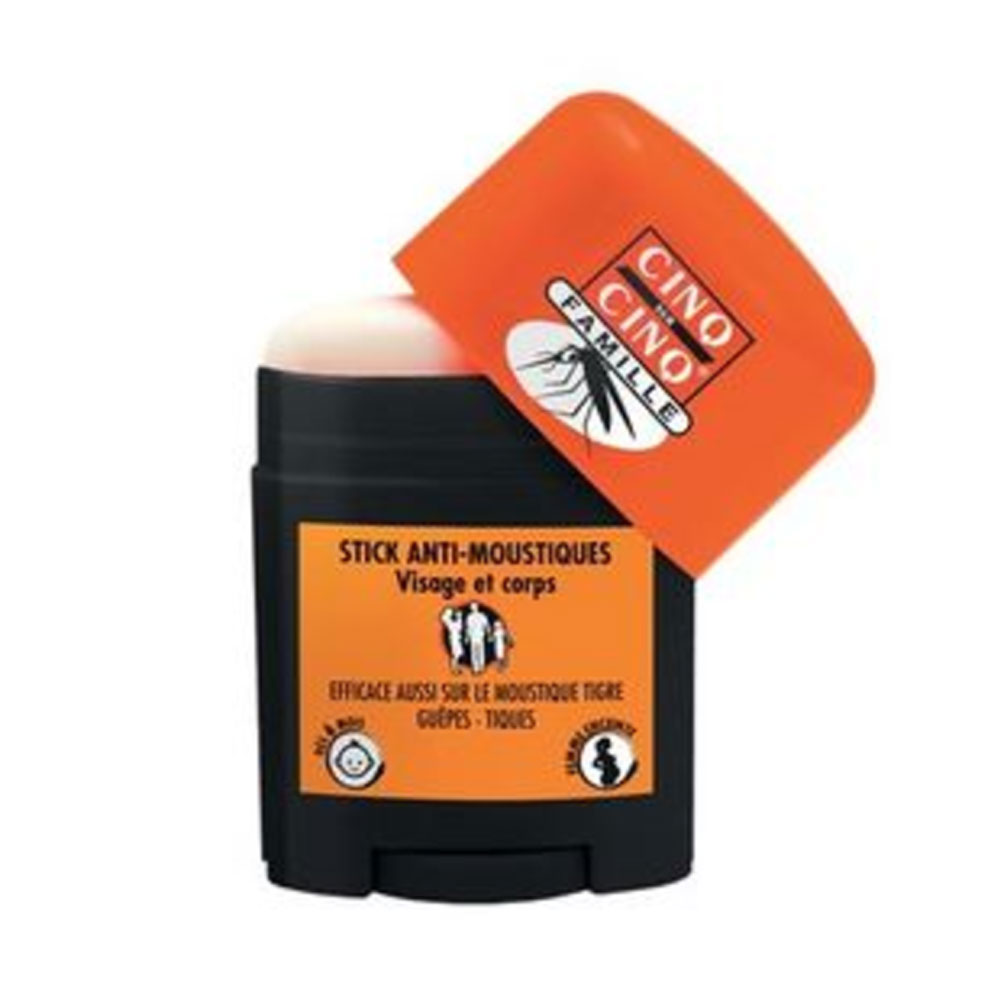 Cinq Sur Cinq Stick antimosquitos proteccion rostro y cuerpo a partir de los 6 meses 20ml