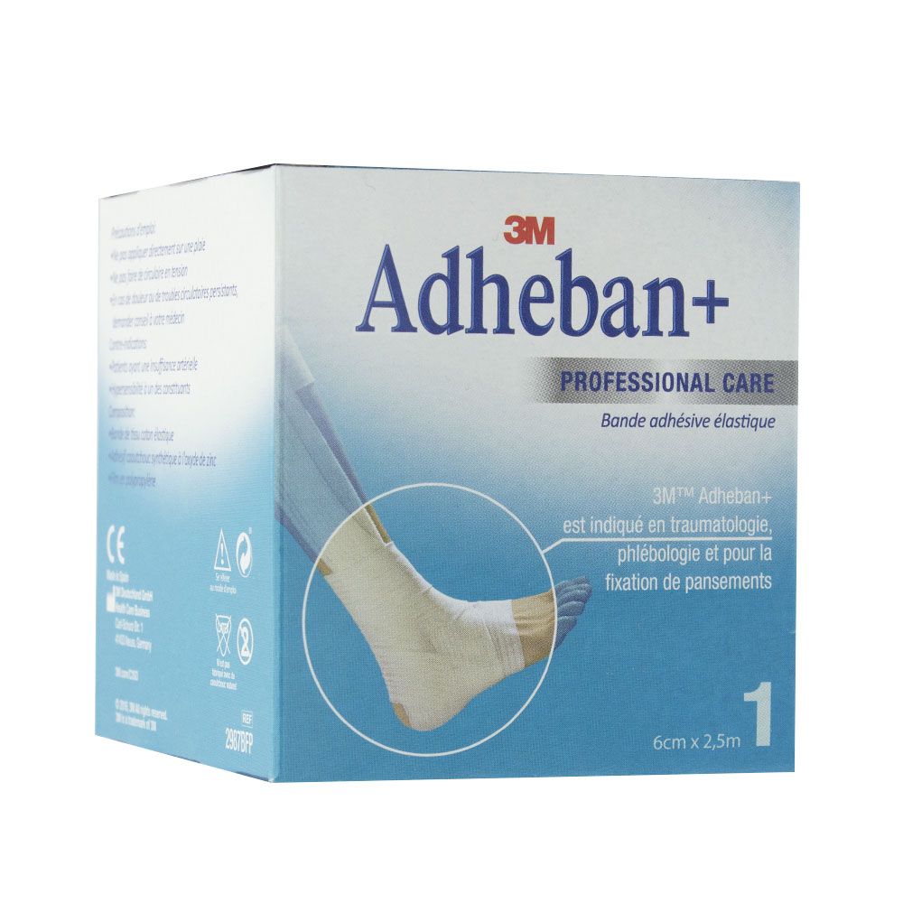 3M Adheban Plus Bandas Elásticas Adhesivas 6cmx2,5m