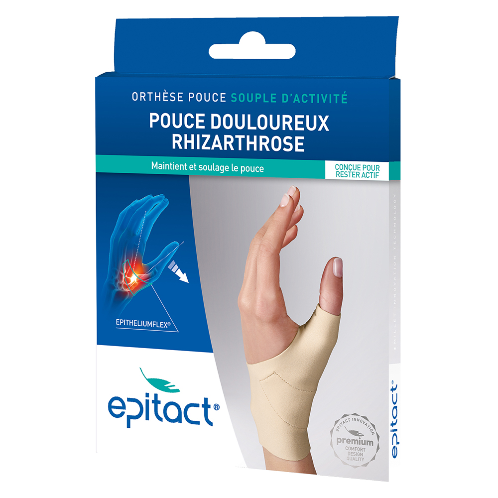 Epitact Ortesis para pulgar doloroso por rizartrosis Ephitheliumflex flexible para actividad