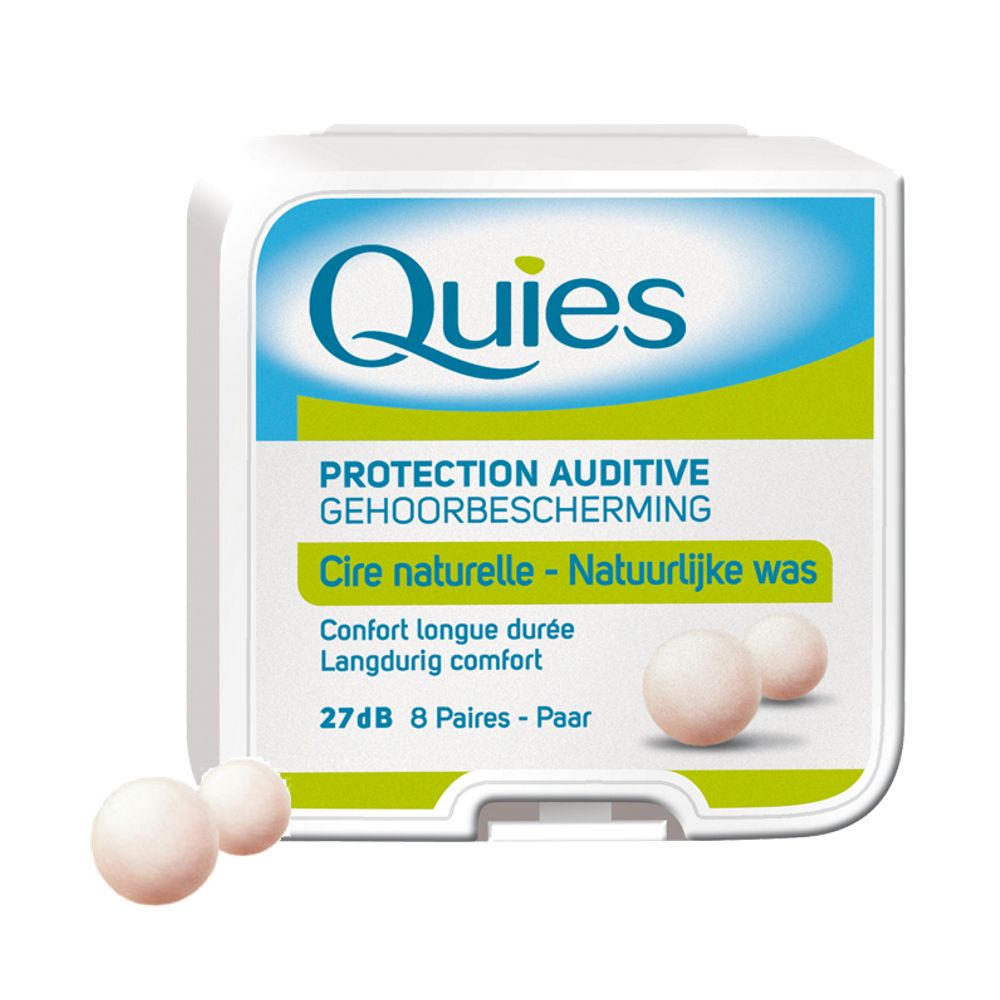 Quies Protección auditiva cera 8 pares 8 pares