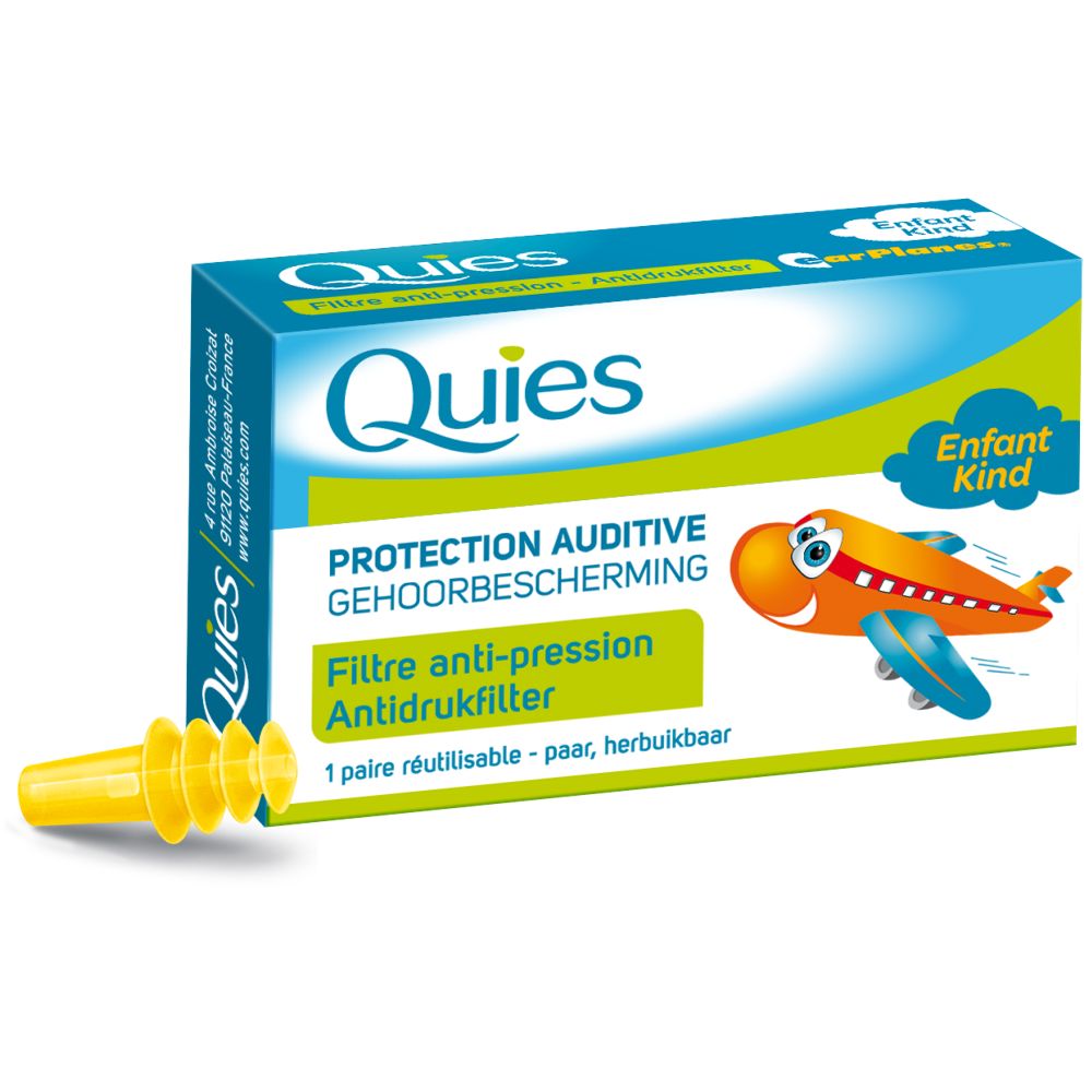 Quies Tapones Para Los Oidos Infatiles Filtro Antipresion 1 Par