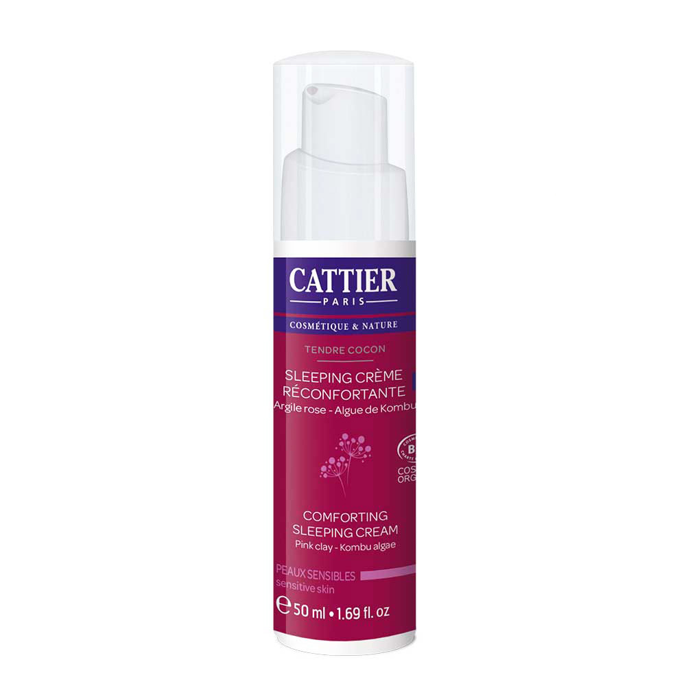 Cattier Sleeping Crema reconfortante Tendre Cocon pieles sensibles bio 50ml