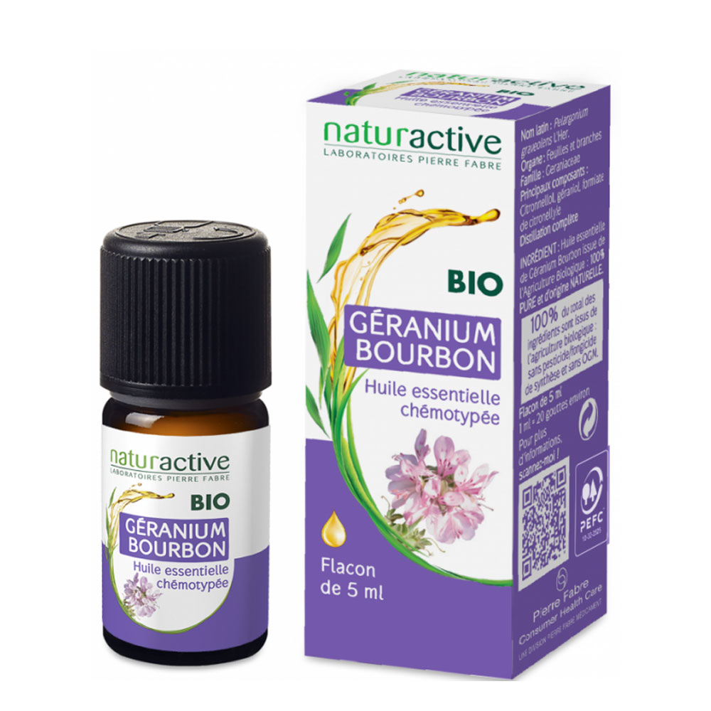 Naturactive Aceite esencial bio geranio bourbon 5 ml