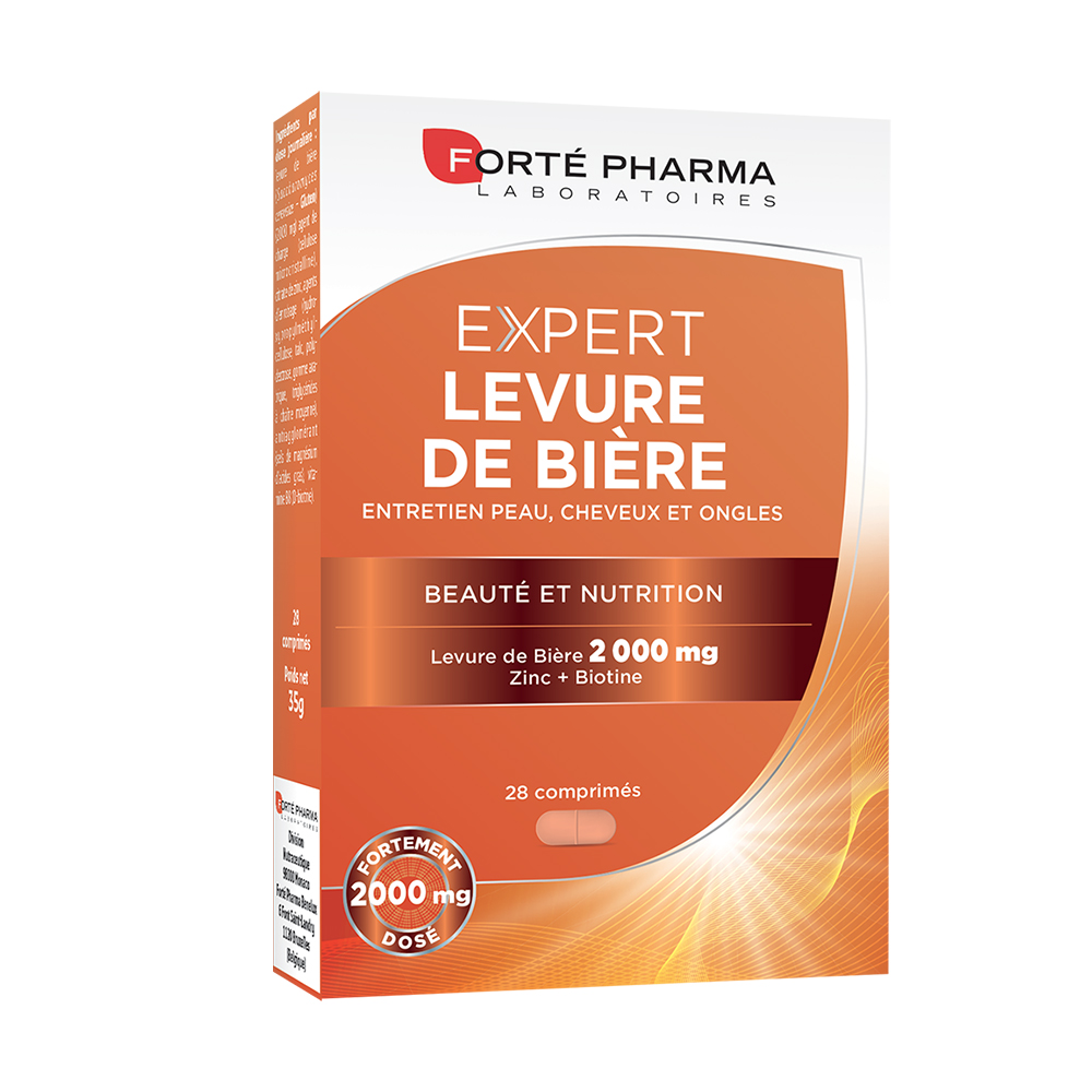 Forté Pharma Expert Capilar Levadura de cerveza cabello uñas y piel enriquecido con zinc y biotina 28 comprimidos