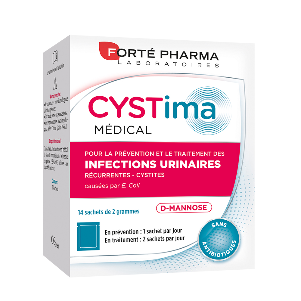 Forté Pharma Cystima Infecciones urinarias D-manosa 14 sobres