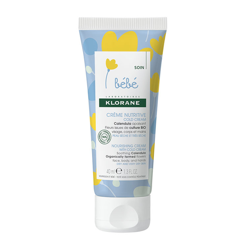 Klorane Bebé Crema nutritiva cold cream pieles secas y muy secas 40ml