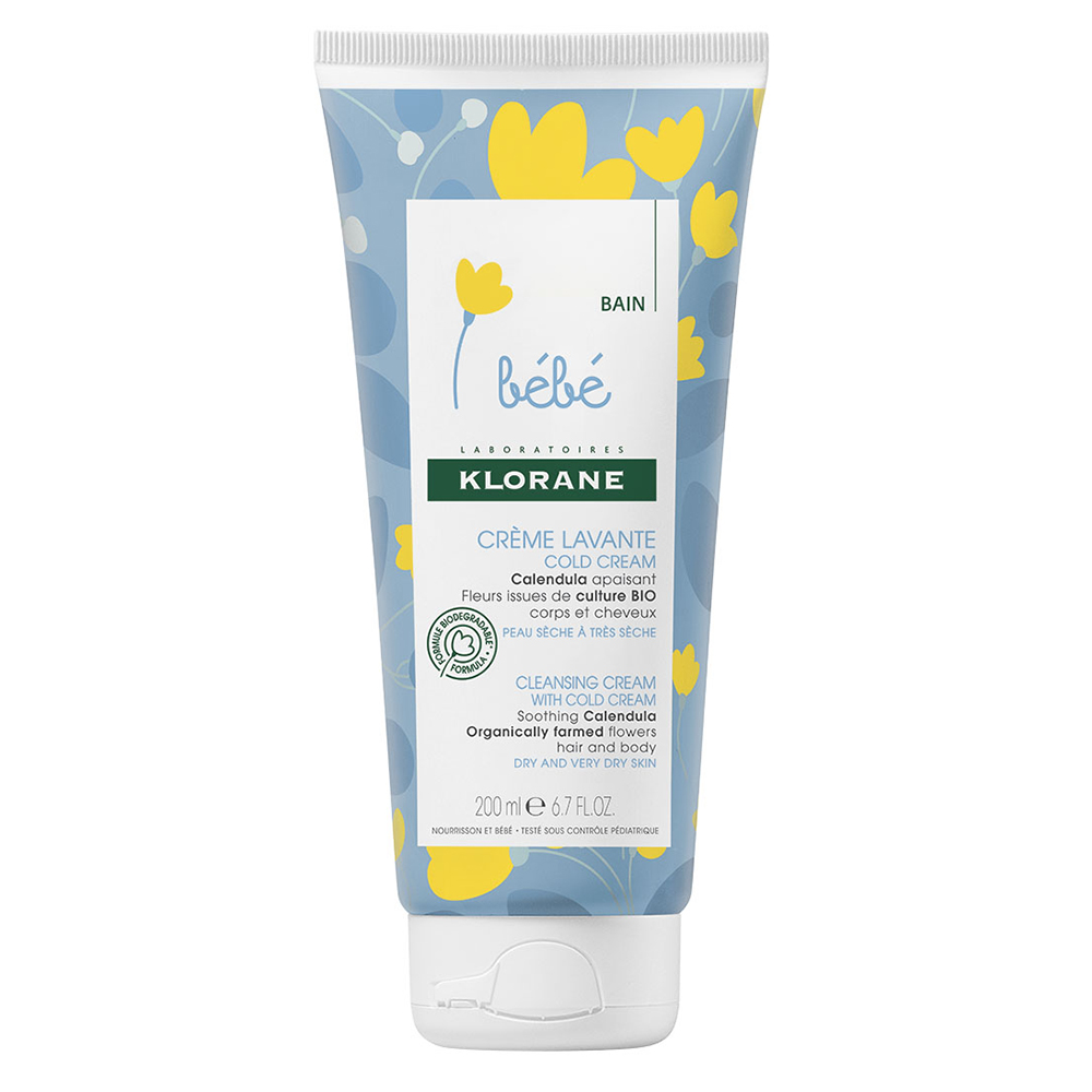 Klorane Bebé Crema limpiadora cold cream 200ml