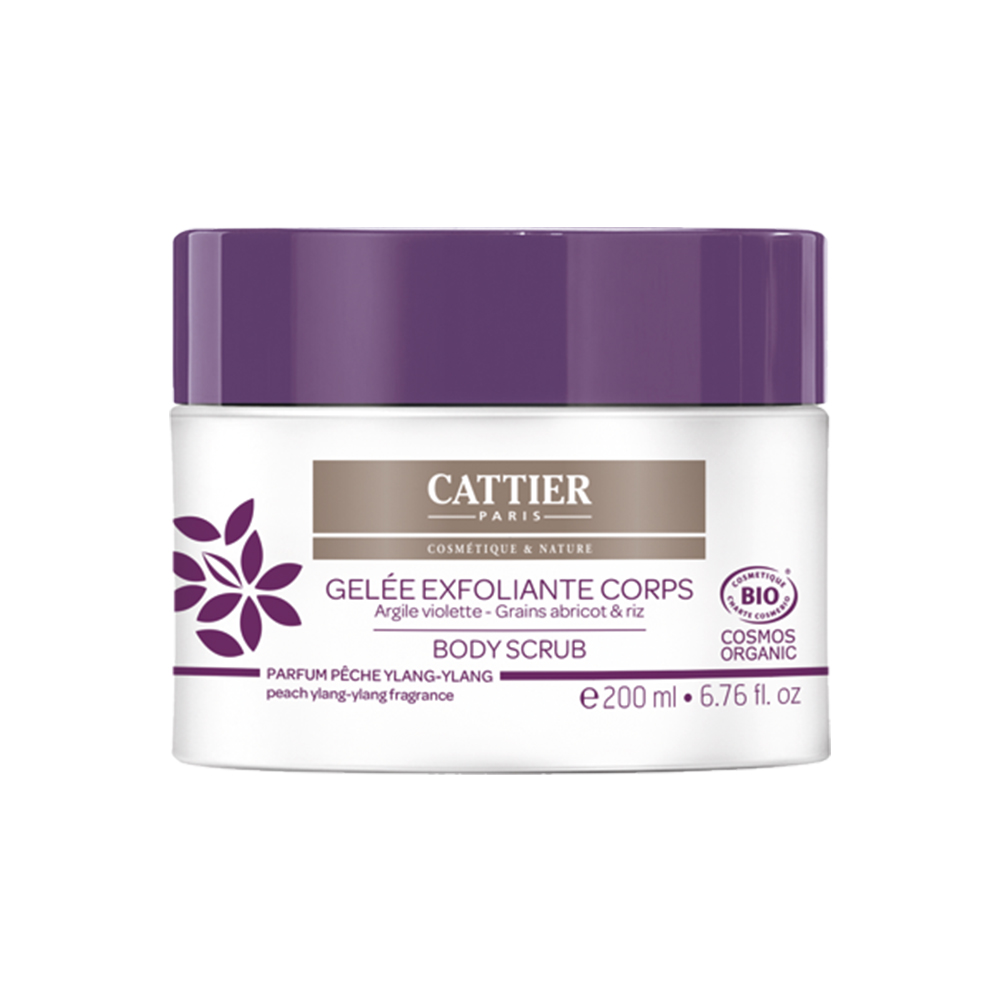 Cattier Gel exfoliante corporal melocotón ylang-ylang bio 200ml