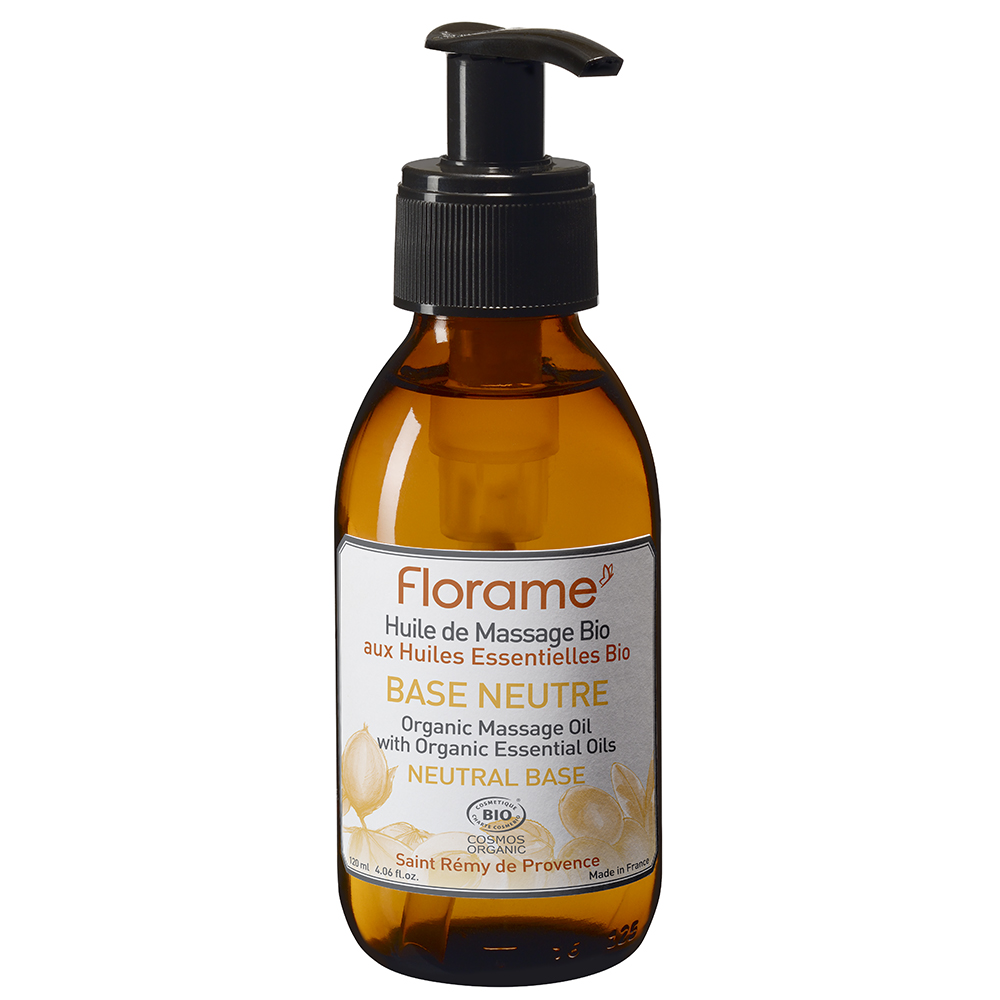 Florame Aceite de masaje base neutra bio 120ml