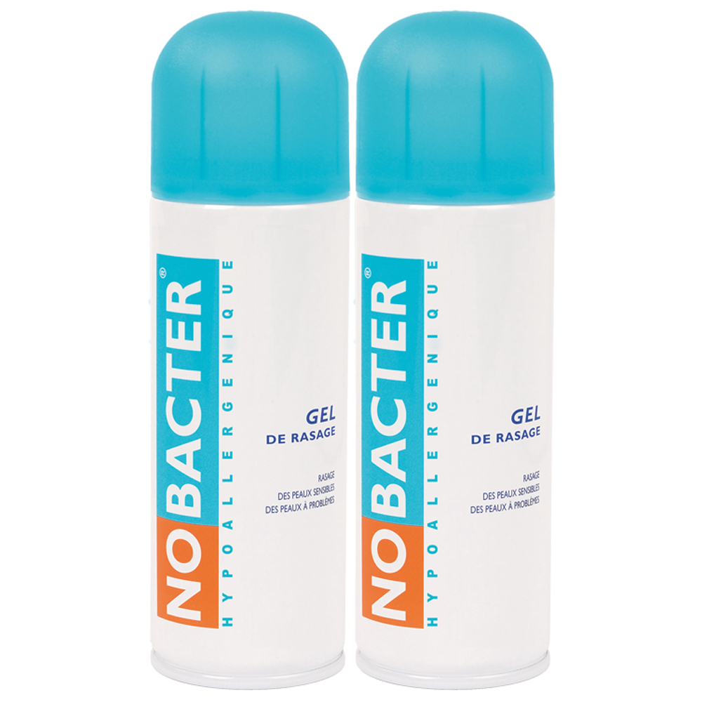 Nobacter Gel De Afeitar Pieles Sensibles Y Con Problemas pieles sensibles y problemáticas 2x150 ml