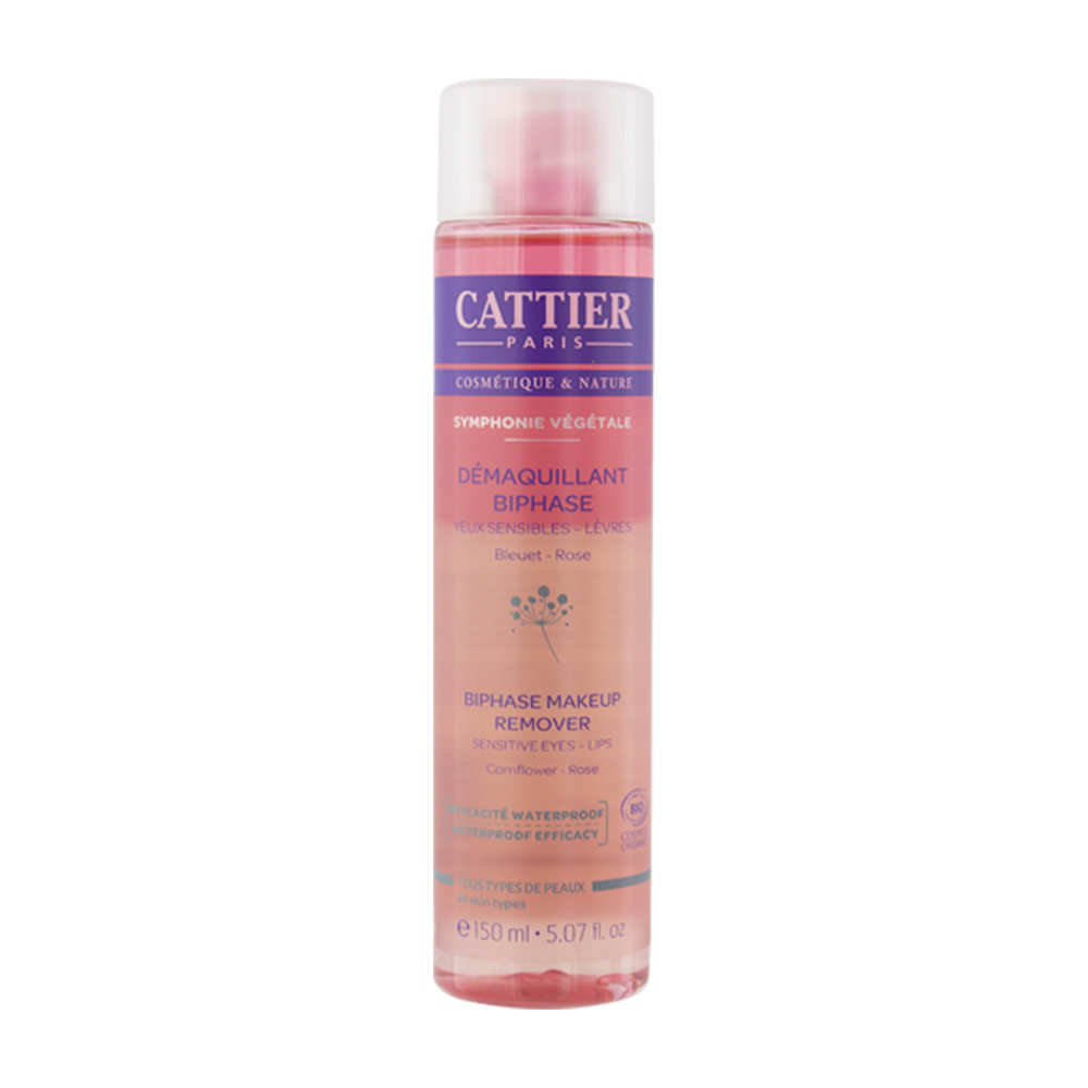 Cattier Desmaquillante vegetal doble fase ojos y labios bio Sinfonía 150ml