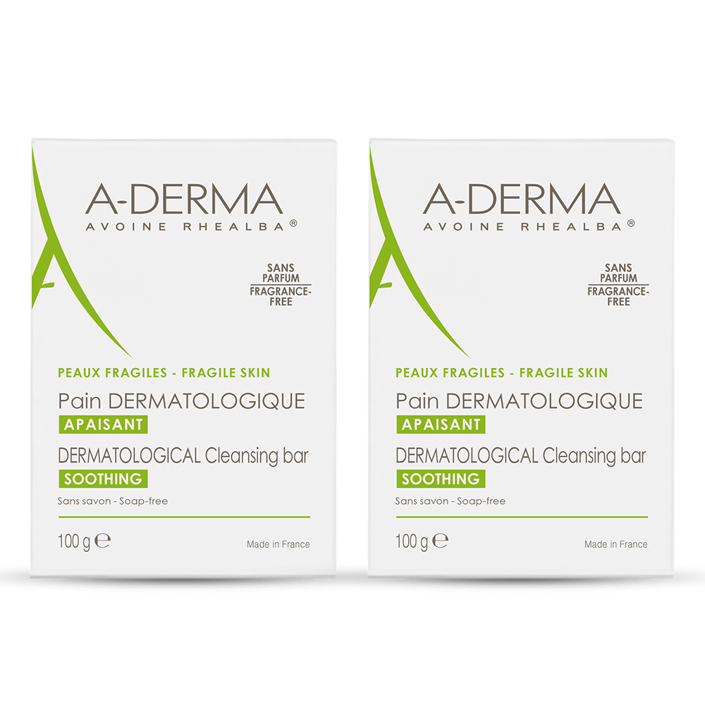 A-Derma Avena Rhealba Jabón dermatológico pieles delicadas 2 x 100 g