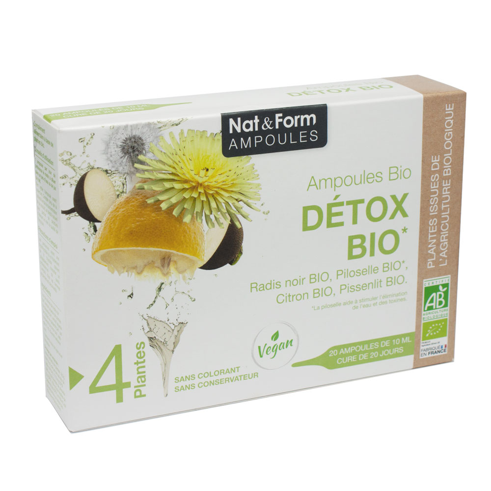 Nat&Form Detox bio 20 ampollas