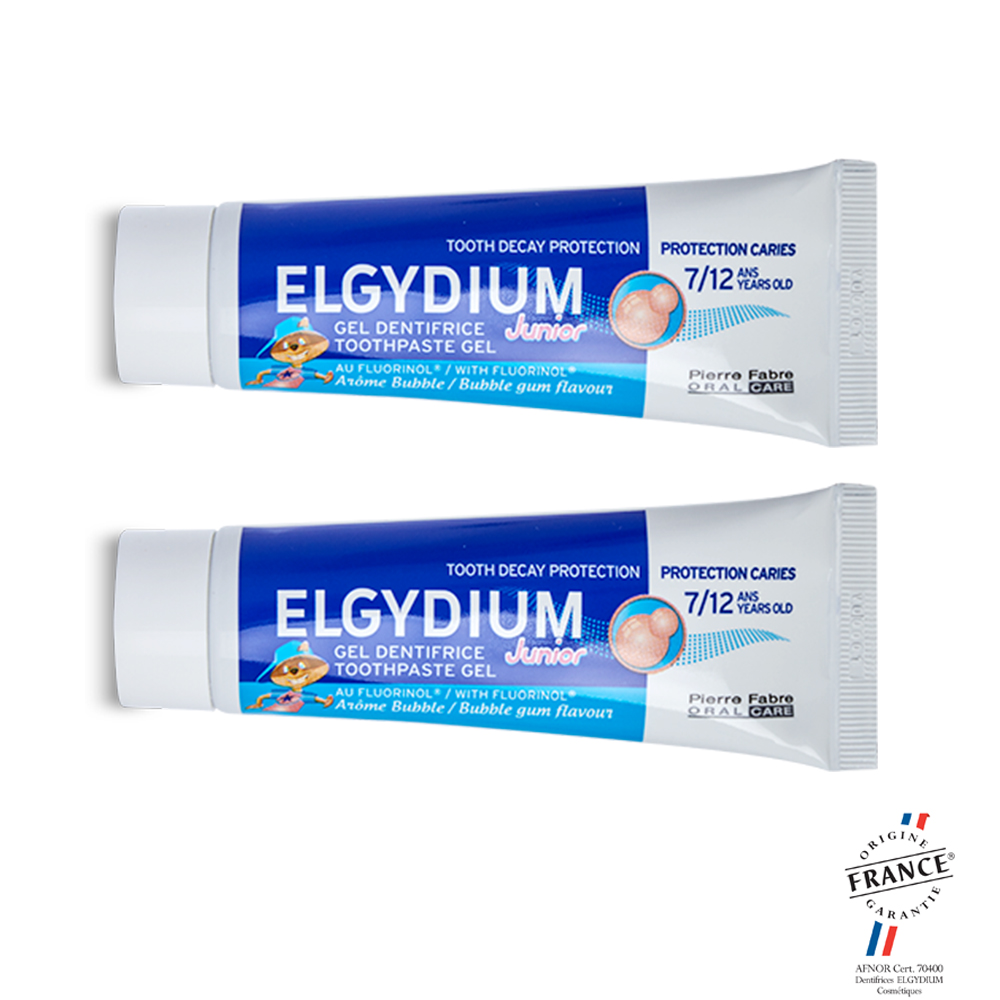 Elgydium Junior Dentífrico con Fluorinol 7-12 Años 2x50ml