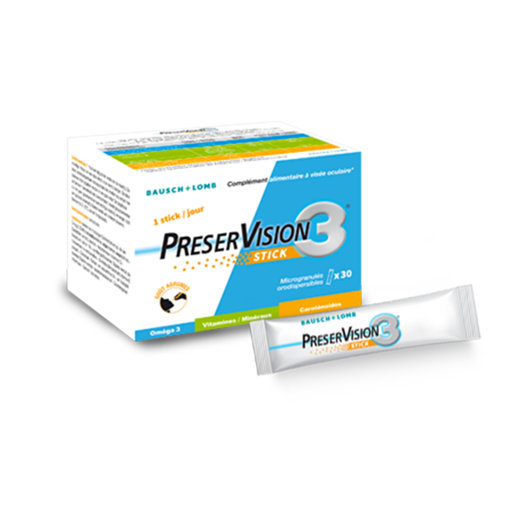 Bausch&Lomb Preservision Complemento alimenticio para salud ocular 3 30 Sticks