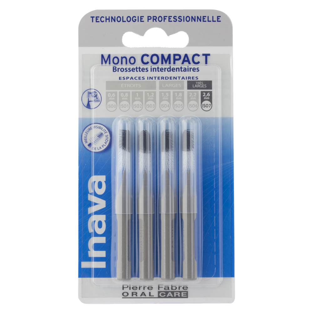 Inava Cepillos Interdentales 2.6mm Gris X4 Mono Compact