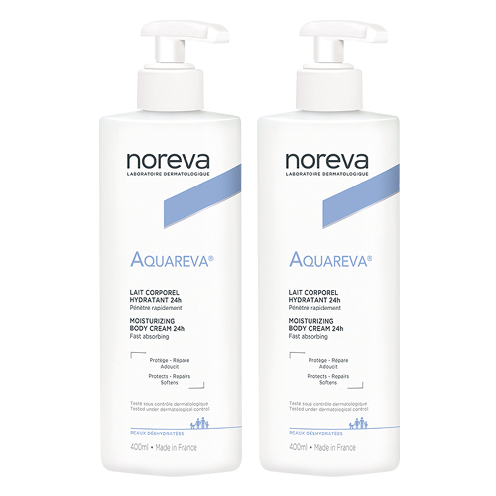 Noreva Aquareva Loción corporal hidratante pieles deshidratadas 2x400 ml
